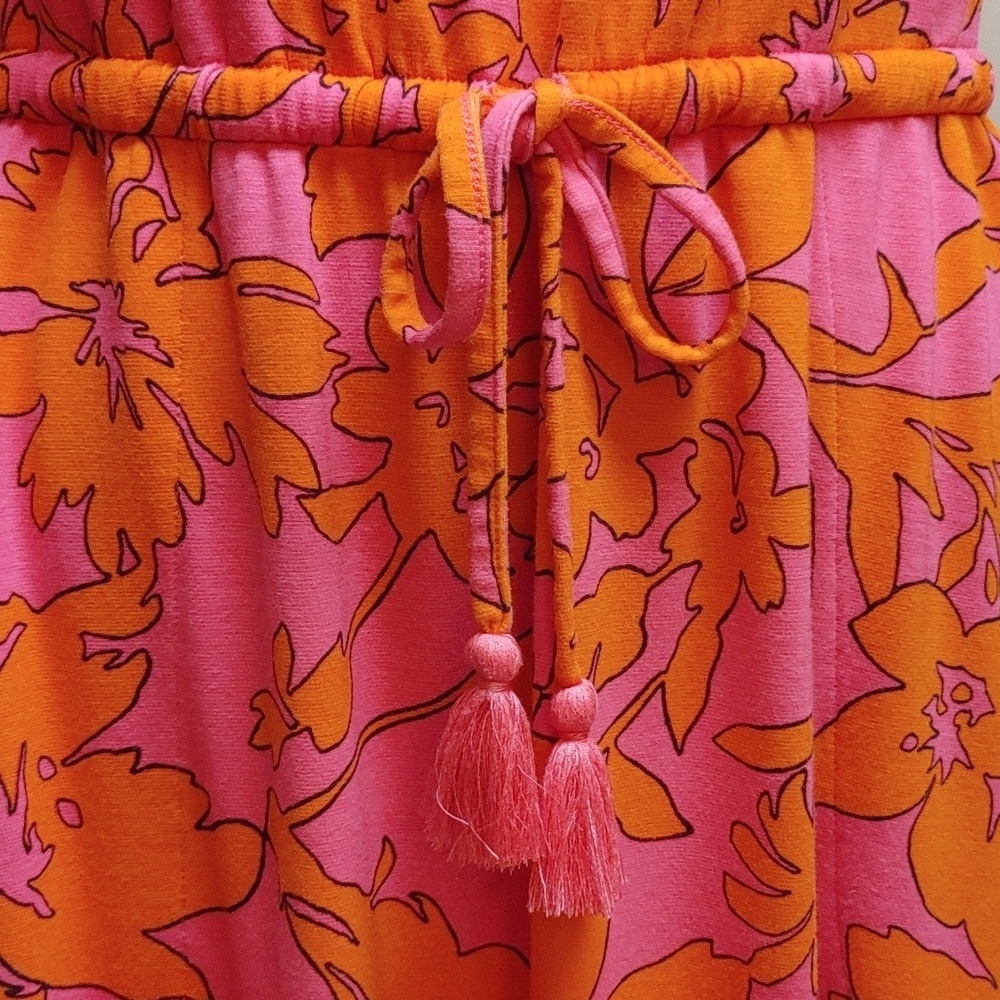 Isaac Mizrahi Live Pink Orange Knit Summer Dress M - Picture 6 of 12